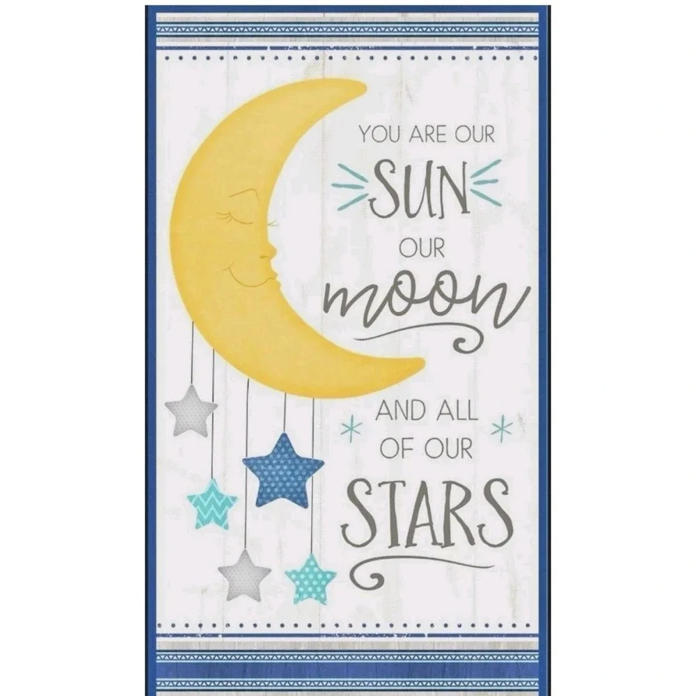All Our Stars Panel by Jennifer Pugh for Wilmington Prints Baby Quilt 44